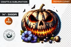 Halloween Clipart PNG, Jack O lantern clipart,pumpkin png Product Image 1
