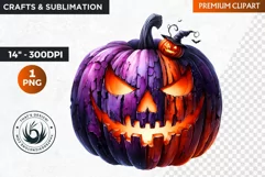Halloween Pumpkin Clipart PNG, halloween clipart,pumpkin png Product Image 1