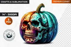 Halloween Clipart PNG, Jack O lantern clipart,pumpkin png Product Image 1