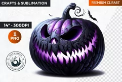Halloween Clipart PNG, Jack O lantern clipart,pumpkin png Product Image 1