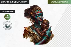 Voodoo Goddess Spirit clipart PNG, African mythology Graphic Product Image 1