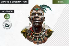 Voodoo God Spirit clipart PNG, African mythology Graphics Product Image 1