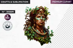 Inca Goddess clipart PNG, Incan mythology Graphics, Perú Product Image 1
