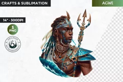Voodoo God Spirit clipart PNG, African mythology Graphics Product Image 1