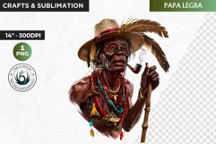 Voodoo God Spirit clipart PNG, African mythology Graphics Product Image 1