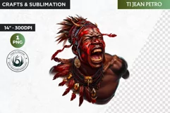 Voodoo God Spirit clipart PNG, African mythology Graphics Product Image 1