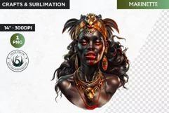 Voodoo Goddess Spirit clipart PNG, African mythology Graphic Product Image 1
