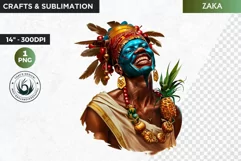 Voodoo God Spirit clipart PNG, African mythology Graphics Product Image 1