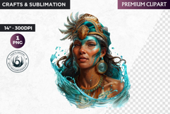 Inca Goddess clipart PNG, Incan mythology Graphics, Perú Product Image 1