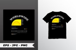 Worldwide writing design, suitable for screen printing Product Image 1