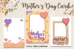 Mother&#039;s Day Card Happy MOM flower Printable Gift Card_31 Product Image 1