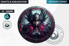 Viking Valkyrie Warrior Clipart, Norse Maiden, celtic PNG Product Image 1