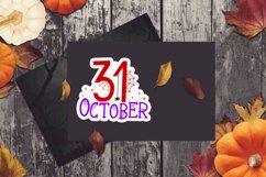31 october Stickers PNG Product Image 3