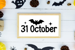 31 October Sign SVG, Farmhouse Halloween Sign Product Image 2