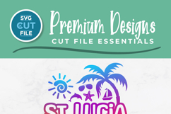 2026 St Lucia svg - St Lucia Vacation or Trip Design Product Image 2