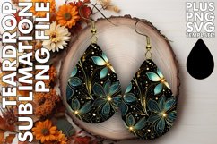 Stunning Glitter and Gold Dangle Earrings Product Image 1
