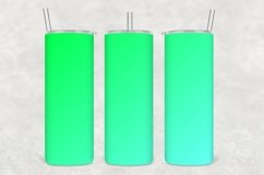 Mint Shade Ombre Tumbler Wrap Sublimation Product Image 1