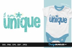 I am Unique - svg cut file, printable Product Image 1