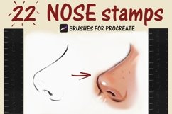 Noses Stamps Brushes For Procreate, Digital Brushes Product Image 1