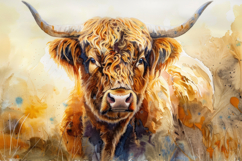 Highland Cow Background Wallpaper Product Image 1