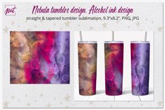 Tumbler design|Nebula tumbler sublimation design|20oz skinny Product Image 1