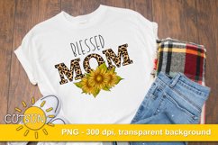 Mom Sublimation design | Blessed Mom Sunflowers sublimation Product Image 1