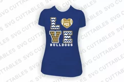 Football SVG | Love Football | Shirt Design Product Image 3