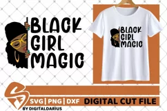 Peeking Girl svg, Black Girl Magic, Afro Girl, Glasses svg Product Image 1