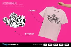 Wedding Lettering Badge Product Image 1