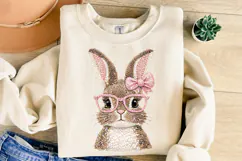 Easter Bunny png, Knit Bunny with Glasses png Product Image 8