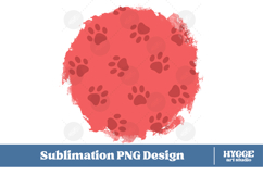 American 4th of July Cat Dog Paw Background Png Sublimation Product Image 1