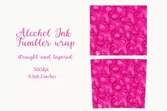 Tumbler wrap 20oz, Alcohol ink background pink png Product Image 3
