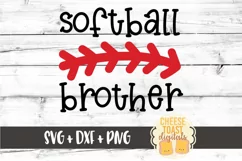 Softball Brother - Softball SVG PNG DXF Cut Files Product Image 2