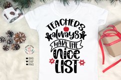 Christmas Teachers Cut File - Teachers Christmas Sublimation Product Image 1