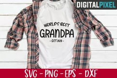 Worlds Best Grandpa Svg, Grandpa the Legend, Worlds Okayest Product Image 2