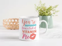 Funny Valentines Quote SVG Cut File | Red Lips SVG | Kiss Product Image 2