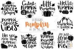 Pumpkin SVG, Fall Autumn SVG Bundle, Thanksgiving SVG Quotes Product Image 1