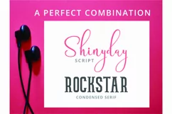 Shinyday & ROCKSTAR font duo - Free Font of The Week Product Image 8