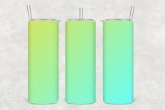 Light Green Ombre Tumbler Wrap Sublimation Product Image 1