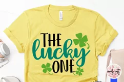 The lucky one - St Patricks Day SVG EPS DXF PNG Cutting File Product Image 3