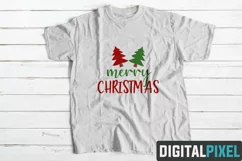 Merry Christmas SVG PNG JPEG AI DXF Circut Cut Silhouette 3 Product Image 2