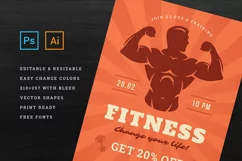 Fitness & Gym Sports Flyer Template Product Image 2