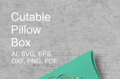 Ornate Circle Holes Cuttable Pillow Box for Small Gifts SVG Product Image 4