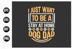 Dog typographic t shirt design vector. Product Image 1