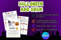 Editable Halloween Boo Gram &amp; Halloween Gift tag Product Image 2