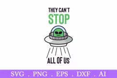 SALE! They can't stop all of us svg, storm area 51 svg Product Image 2