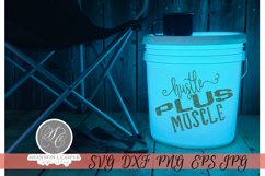 Hustle plus Muscle- Motivational SVG Cut File Product Image 2