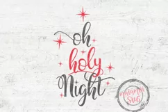 Oh Holy Night Svg, Christmas Night Svg, Holy Family Svg Product Image 2