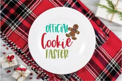 Christmas SVG Cut File - Official Cookie Taster SVG File Product Image 4