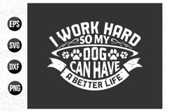 Dog typographic t shirt design vector. Product Image 1